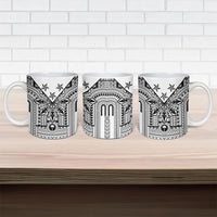 White Philippines Sun Star Ceramic Mug Igorot Tribal Inspiration LT05 - Polynesian Pride
