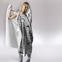 White Philippines Sun Star Hooded Blanket Igorot Tribal Inspiration LT05 - Polynesian Pride