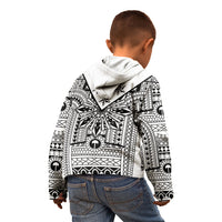 White Philippines Sun Star Kid Hoodie Igorot Tribal Inspiration LT05 - Polynesian Pride