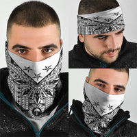 White Philippines Sun Star Neck Gaiter Igorot Tribal Inspiration LT05 - Polynesian Pride