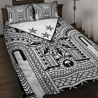 White Philippines Sun Star Quilt Bed Set Igorot Tribal Inspiration LT05 White - Polynesian Pride