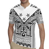 White Philippines Sun Star Rugby Jersey Igorot Tribal Inspiration LT05 - Polynesian Pride