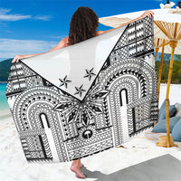 White Philippines Sun Star Sarong Igorot Tribal Inspiration LT05 One Size 44 x 66 inches White - Polynesian Pride