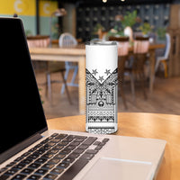 White Philippines Sun Star Skinny Tumbler Igorot Tribal Inspiration LT05 - Polynesian Pride
