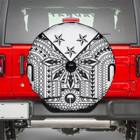 White Philippines Sun Star Spare Tire Cover Igorot Tribal Inspiration LT05 - Polynesian Pride