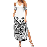 White Philippines Sun Star Summer Maxi Dress Igorot Tribal Inspiration LT05 Women White - Polynesian Pride