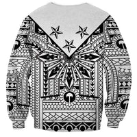White Philippines Sun Star Sweatshirt Igorot Tribal Inspiration LT05 - Polynesian Pride