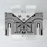 White Philippines Sun Star Tablecloth Igorot Tribal Inspiration LT05 White - Polynesian Pride