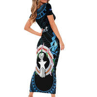 Personalized Northern Mariana Islands 78th Liberation Day Family Matching Short Sleeve Bodycon Dress and Hawaiian Shirt