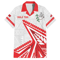 Custom Tonga Rugby 2024 Pacific Hawaiian Shirt Go Ikale Tahi LT05 White - Polynesian Pride
