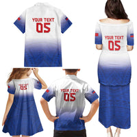 Custom Samoa Rugby 2024 Pacific Family Matching Puletasi and Hawaiian Shirt Go Manu Samoa