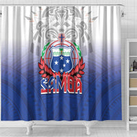 Samoa Rugby 2024 Pacific Shower Curtain Go Manu Samoa