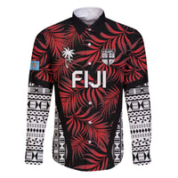 Custom Flying Fijians Rugby 2024 Pacific Family Matching Off The Shoulder Long Sleeve Dress and Hawaiian Shirt Go Fiji