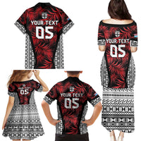 Custom Flying Fijians Rugby 2024 Pacific Family Matching Puletasi and Hawaiian Shirt Go Fiji