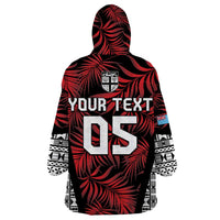 Custom Flying Fijians Rugby 2024 Pacific Wearable Blanket Hoodie Go Fiji