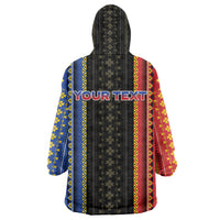Personalised Philippines Filipinos Wearable Blanket Hoodie Igorot Tribal Inspiration Pattern Style