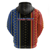 Personalised Philippines Filipinos Zip Hoodie Igorot Tribal Inspiration Pattern Style