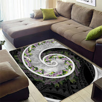Piko Hawaii Area Rug Polynesian Pattern With Maile Pikake Honohono Lei