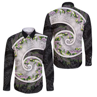 Piko Hawaii Family Matching Puletasi and Hawaiian Shirt Polynesian Pattern With Maile Pikake Honohono Lei