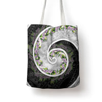 Piko Hawaii Tote Bag Polynesian Pattern With Maile Pikake Honohono Lei