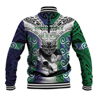 Custom New Zealand Warrior Baseball Jacket Maori Tribal Pattern LT05 - Polynesian Pride
