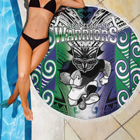 New Zealand Warrior Beach Blanket Maori Tribal Pattern LT05 - Polynesian Pride