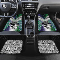 New Zealand Warrior Car Mats Maori Tribal Pattern LT05 Set 4pcs Green - Polynesian Pride