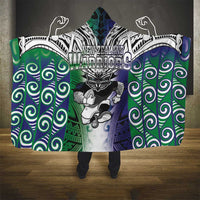 New Zealand Warrior Hooded Blanket Maori Tribal Pattern LT05 - Polynesian Pride