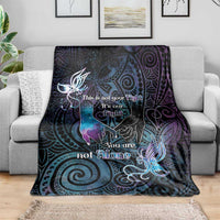 Suicide Awareness Blanket You Are Not Alone - Polynesian Pride