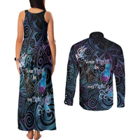 Suicide Awareness Couples Matching Tank Maxi Dress and Long Sleeve Button Shirt You Are Not Alone LT05 - Polynesian Pride