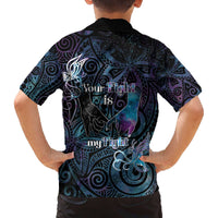 Suicide Awareness Family Matching Off The Shoulder Long Sleeve Dress and Hawaiian Shirt You Are Not Alone - Polynesian Pride