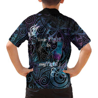 Suicide Awareness Family Matching Off Shoulder Short Dress and Hawaiian Shirt You Are Not Alone - Polynesian Pride