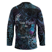 Suicide Awareness Hockey Jersey You Are Not Alone LT05 - Polynesian Pride