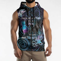 Suicide Awareness Sleeveless Zip Hoodie You Are Not Alone LT05 - Polynesian Pride