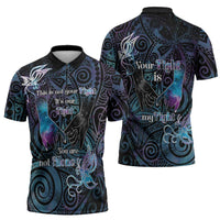 Suicide Awareness Zipper Polo Shirt You Are Not Alone LT05 - Polynesian Pride