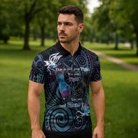 Suicide Awareness Zipper Polo Shirt You Are Not Alone LT05 - Polynesian Pride