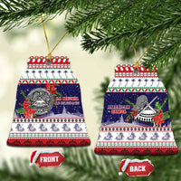 American Samoa Christmas Ceramic Ornament Poinsettia La Maunia Le Kilisimasi