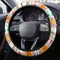 French Polynesia Christmas Steering Wheel Cover Coat Of Arms Merry Xmas LT05 - Polynesian Pride