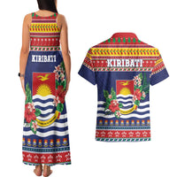 Kiribati Christmas Couples Matching Tank Maxi Dress and Hawaiian Shirt Coat Of Arms Tekeraoi Te Kiritimati