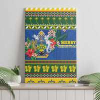 Solomon Islands Christmas Canvas Wall Art Coat Of Arms Merry Xmas LT05 - Polynesian Pride