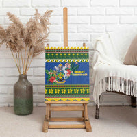 Solomon Islands Christmas Canvas Wall Art Coat Of Arms Merry Xmas LT05 - Polynesian Pride