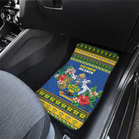 Solomon Islands Christmas Car Mats Coat Of Arms Merry Xmas LT05 - Polynesian Pride