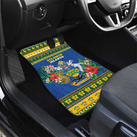 Solomon Islands Christmas Car Mats Coat Of Arms Merry Xmas LT05 - Polynesian Pride