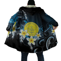 Palau United Nations Day Cloak Polynesian Curves Plumeria - Polynesian Pride
