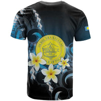 Palau United Nations Day T Shirt Polynesian Curves Plumeria - Polynesian Pride