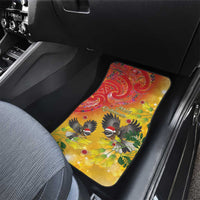 New Zealand Piwakawaka Christmas Car Mats With Maori Pattern LT05 - Polynesian Pride