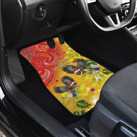 New Zealand Piwakawaka Christmas Car Mats With Maori Pattern LT05 - Polynesian Pride