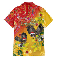 New Zealand Piwakawaka Christmas Hawaiian Shirt With Maori Pattern LT05 - Polynesian Pride