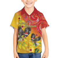 New Zealand Piwakawaka Christmas Hawaiian Shirt With Maori Pattern LT05 - Polynesian Pride