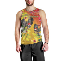 New Zealand Piwakawaka Christmas Men Tank Top With Maori Pattern LT05 - Polynesian Pride